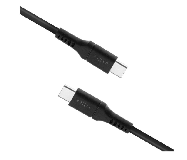 FIXED Kabel Liquid Silicone USB-C/USB-C 0,5m 60W czarny FIXDLS-CC05-BK - 1249122 - zdjęcie 2